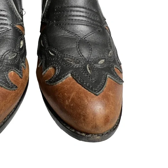 Jeffrey Campbell Colt Western Cowboy Ankle Boot Bootie Size 9 M Leather Black - Picture 7 of 14